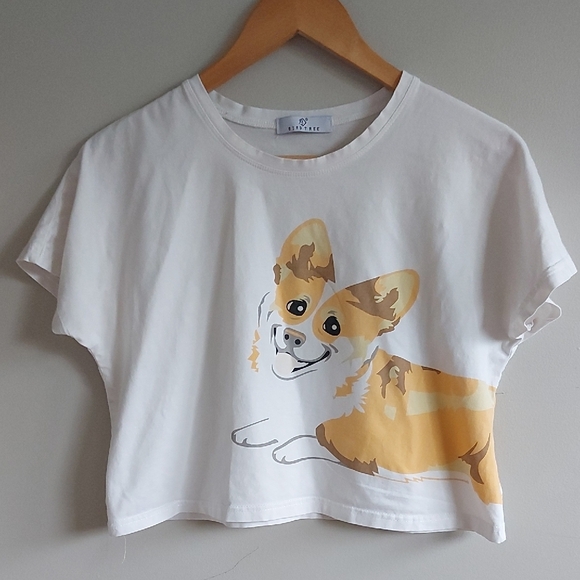 bird tree Other - Bird & Tree Bamboo Cotton  Crop Top- M/L